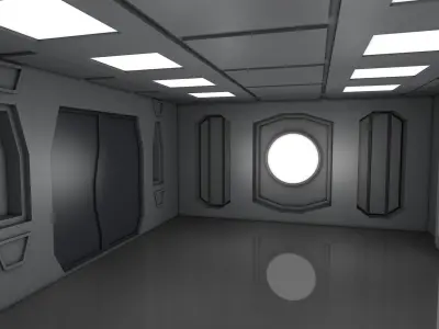Sci Fi Room 3D model 53