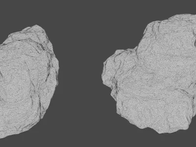 10 Model Desert Cliffs pack Vol2 Low-poly 3D model