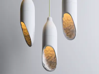 chalk pendant light 3D model