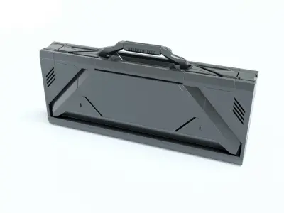 Sci-Fi Storage Box Case High-poly 3D model
