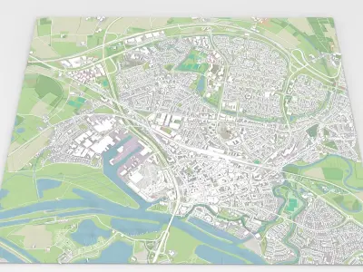Cityscape Roermond Netherlands 3D model