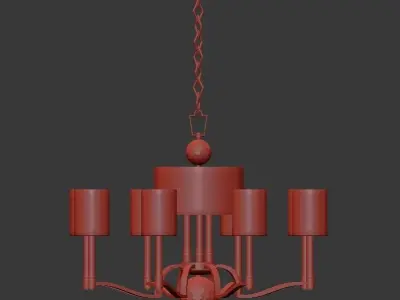 Hudson Valley Waterloo Chandelier 3D model