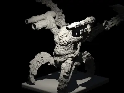 Demon Abomination 3D Fantasy Sci-fi Miniature 3D print model