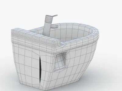 1552 - Toilet Low-poly 3D model