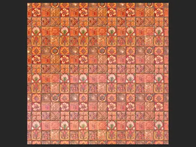 Orange Tiles - Texture Texture