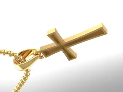 Light Gold Cross New Design  CP 7 3D print model