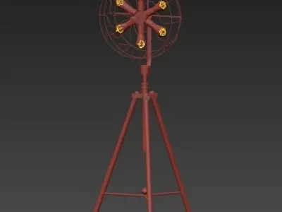 Grinder Floor Loft Industrial Mill 3D model