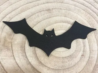 Minimal Bat Silhouette 3D print model