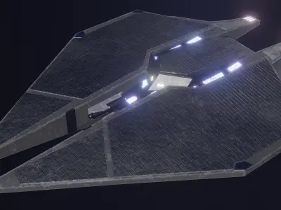 Star Trek Section 31 Drone Starship Low-poly 3D model