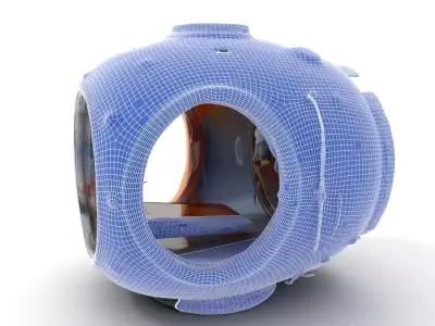 Futuristic Lighting Sphere Model Pack Low-poly 3D model