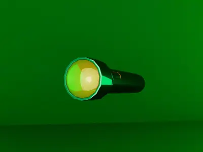 Flash light Free low-poly 3D model