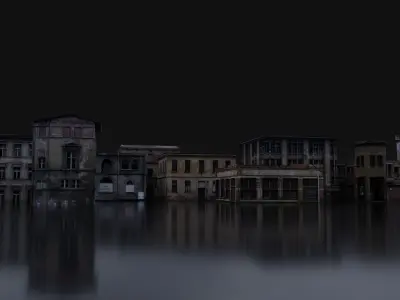 Abandoned City Buildings Asset Pack 3D model