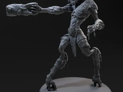 Alien Hunter 3d printable 3D print model