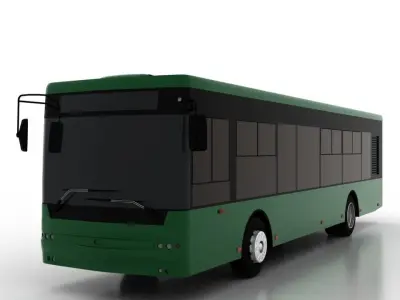 Bus Bogdan A70112 Low Low-poly 3D model