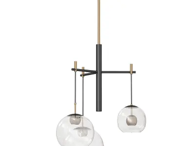 Nucleus Multi Light Pendant By ET2 3D model