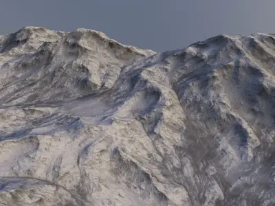 Landscape 91 Low-poly 3D model