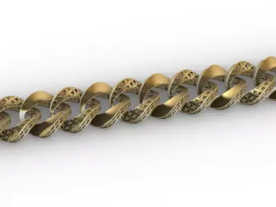 Gold bracelet chains new collection 51-60 3D print model 3D 3D print model