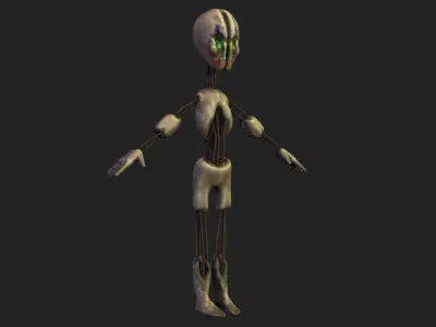 SCP 173 Low-poly 3D model