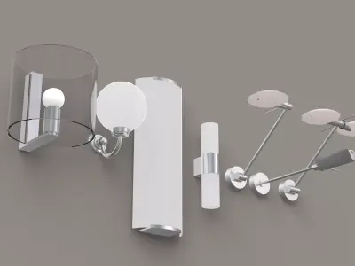 Wall Lamps Set  3D model