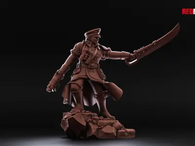 Shock Troops - Female Officer of the Imperial Force 3D print model