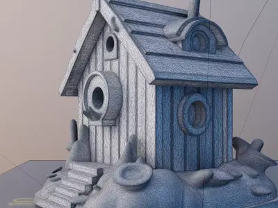 Cottage Haven 3D Printable Small House Model 3D print model