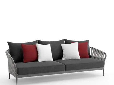 Talenti frame 3 seater sofa 3D model