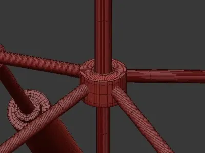 Tech Lighting Spur Grande Chandelier 3D model