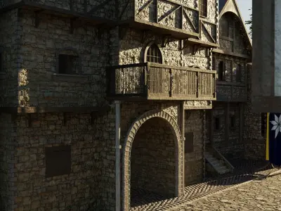 Medieval City 3D model purchase
