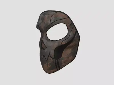 Scifi Skull Mask A03 - Fantasy Character Design Low-poly 3D model