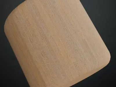 Natural Light-Stained Vertical Parquet PBR Texture