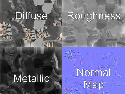 Victorian Lantern Post with Engraved Glass model pack Low-poly 3D model