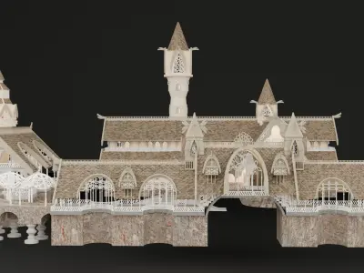 Rivendell Buildings 3D model