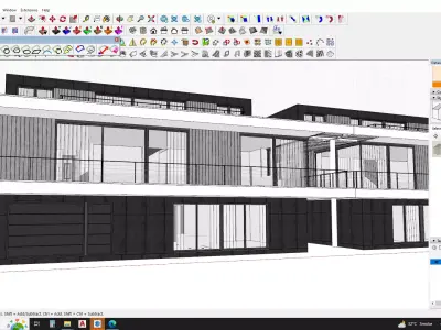 Casa Villa - Modern SketchUp 3D Model 3D model