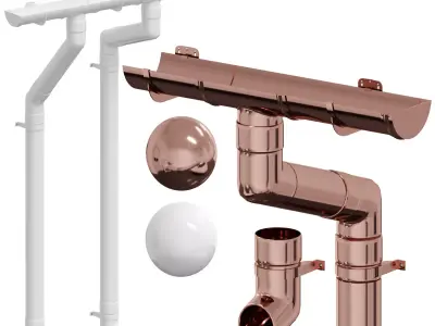 Gutter system 1 3D model