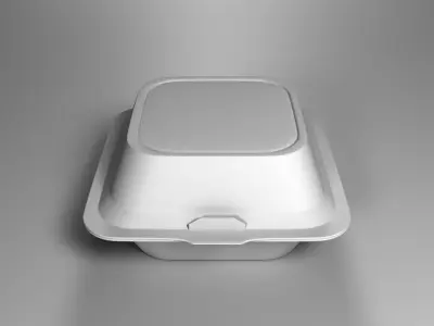 Fast Food Packaged Box 3D model