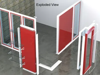 gcoffice grab bar booth Free 3D model