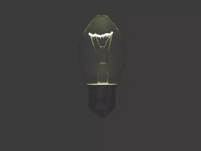 Realistic Lightbulb light bulb 3D model