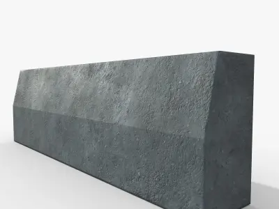 Border 1000x300x150 Low-poly 3D model