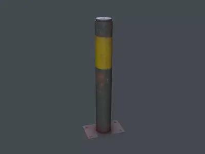 Post Barrier 3D model purchase
