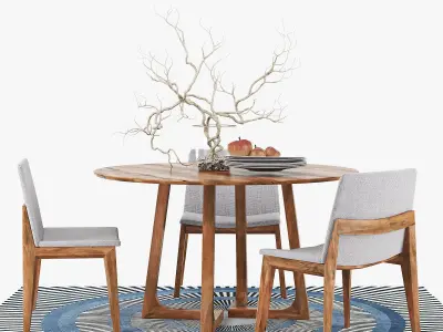 Cress Dining Table 3D model