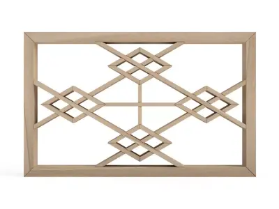 Yaehishishokko lattice window sash 3D print model