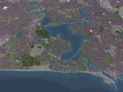 Perth - 3D City Model 3D Model Pack