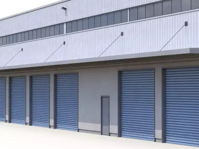 Industrial Building 31 PBR Low-poly 3D model