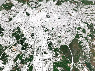 Cityscape Lecce Italy 3D model