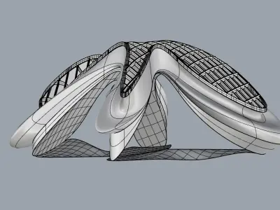 Parametric Pavilion Architecture 3D model