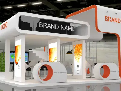 booth  3D model buy