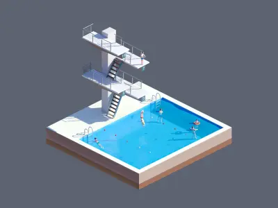 land 71A Low-poly 3D model