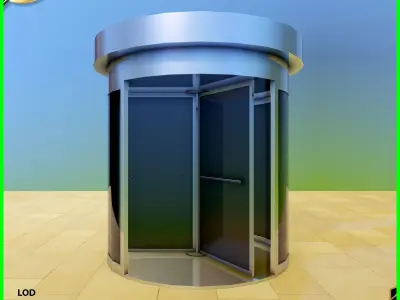 Door Pack Low-poly 3D model