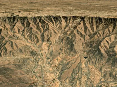 Mecca and the Red Sea coast of Saudi Arabia - n19 e42 3D model