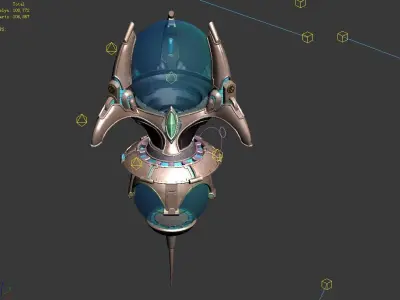 Sci Fi Building-Particle Producer 01 3D model